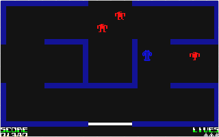 Berzerk atari screenshot